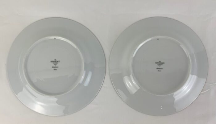 madison noir plates by bernardaud set of 9 plates made in limoges france 7567