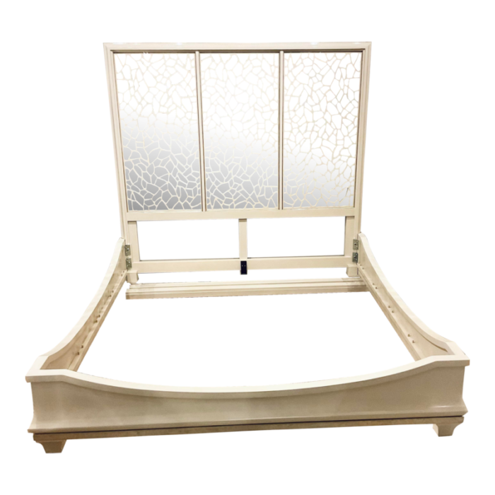 maitland smith modern ivory bolero king bed 4563