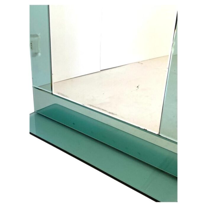 marine green water colored mirror 1960s 6