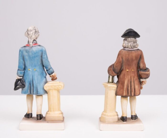 masonic statesmen figurines george washington and ben franklin from goebel 1975 set of 2 5380