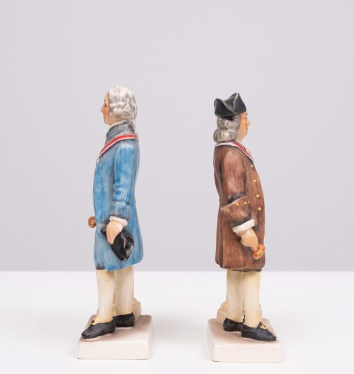 masonic statesmen figurines george washington and ben franklin from goebel 1975 set of 2 7867