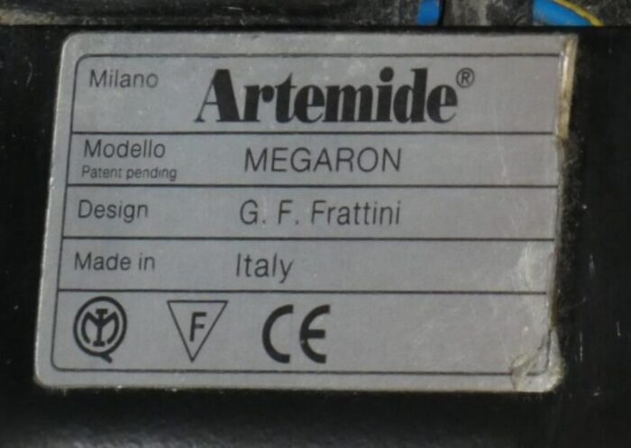 megaron lamp by gianfranco frattini for artemide 1979 5338