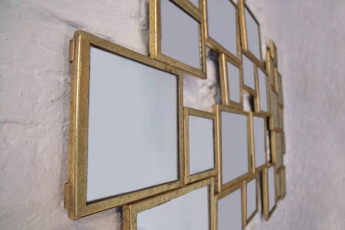 metal gold leaf mirror in the style of marc du plantier 3