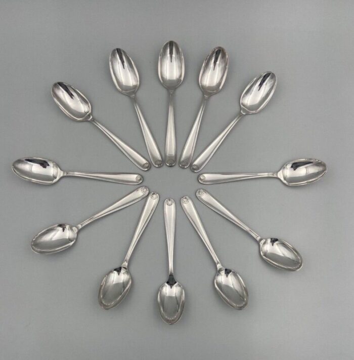 metal vendome cutlery set in box from christofle set of 36 5