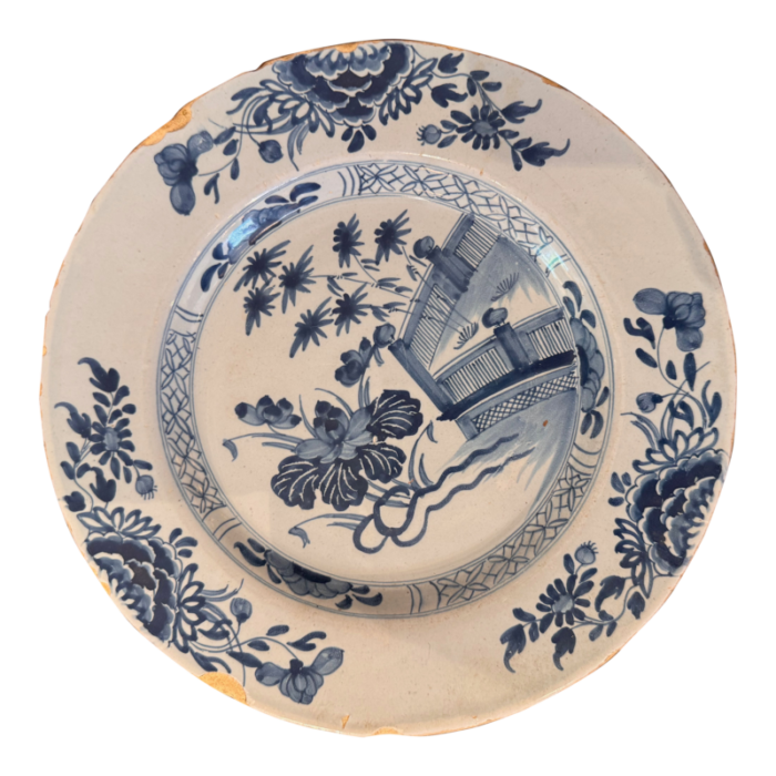 mid 18th century delft plate 3090