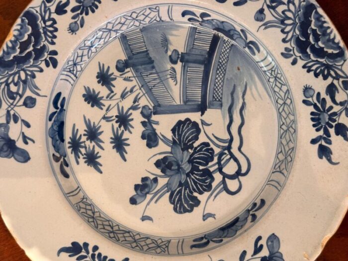 mid 18th century delft plate 8757