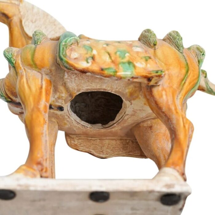 mid 20th century chinese tang style terracotta horse 1965