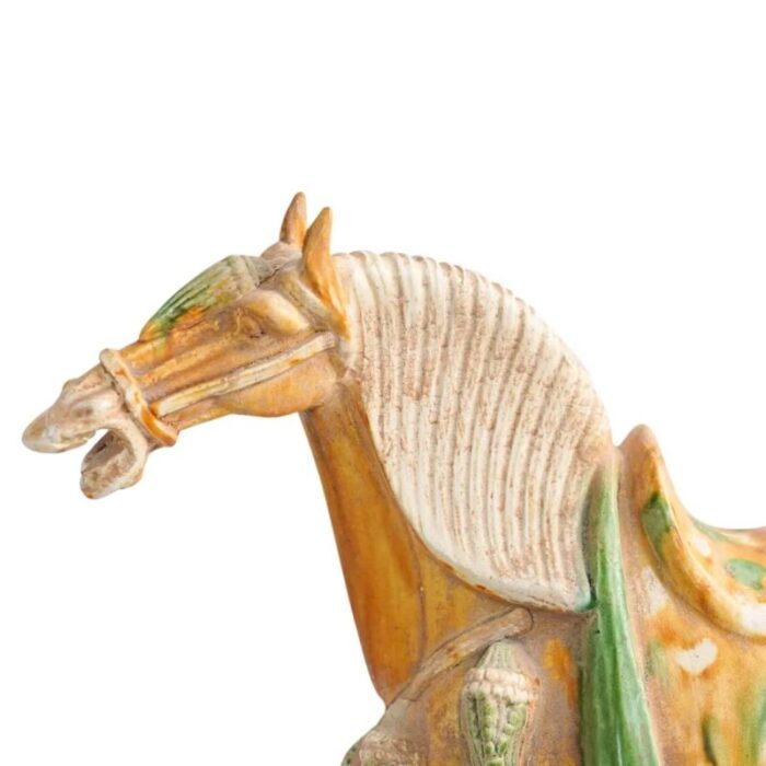 mid 20th century chinese tang style terracotta horse 2352