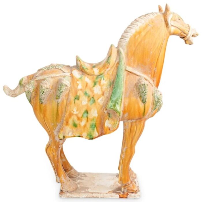 mid 20th century chinese tang style terracotta horse 8872