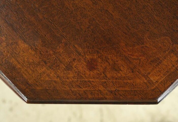 mid 20th century dark stained mahogany spindle legs dining table 1370