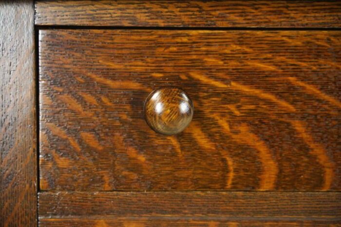 mid 20th century early empire tiger oak sideboard server 2999