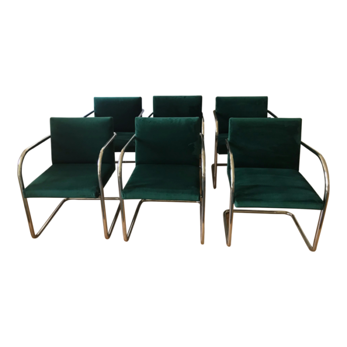 mid 20th century mid century thonet brno tubular chairs set of 6 5390