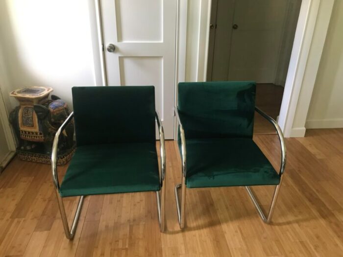 mid 20th century mid century thonet brno tubular chairs set of 6 9611