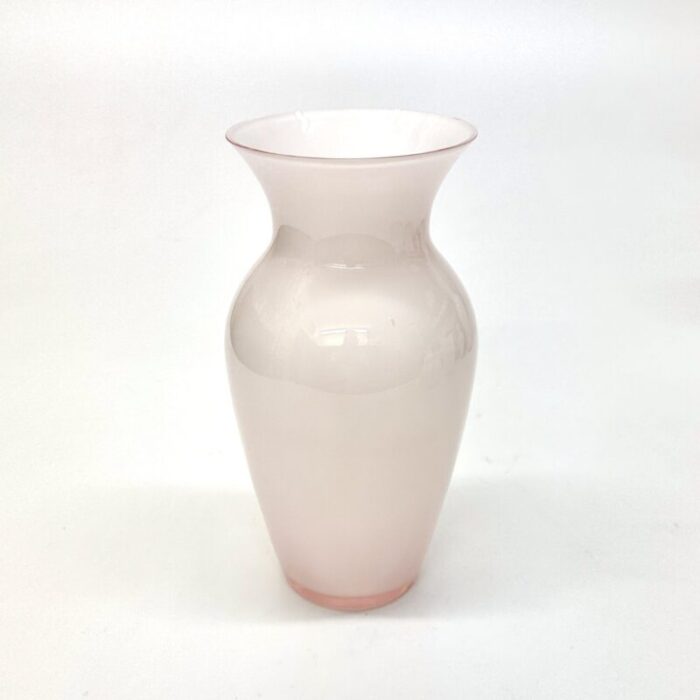 mid 20th century mixed pink and white glass vessel curation ft fenton group of 5 9415