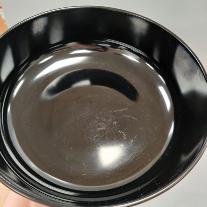 mid 20th century vintage towle sterling 325 black melamine serving bowl and 4 small bowls 4174