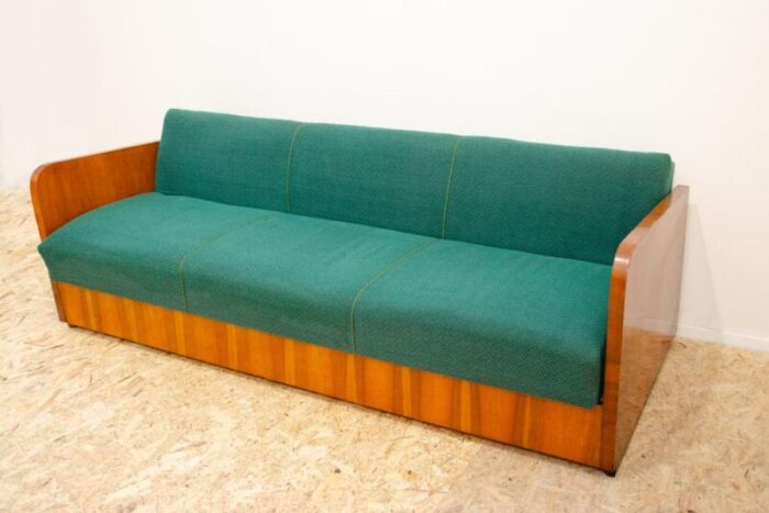 mid century art deco sofabed by up zavody czechoslovakia 1950s 0141