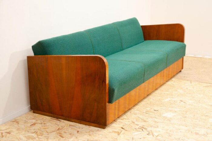 mid century art deco sofabed by up zavody czechoslovakia 1950s 8499