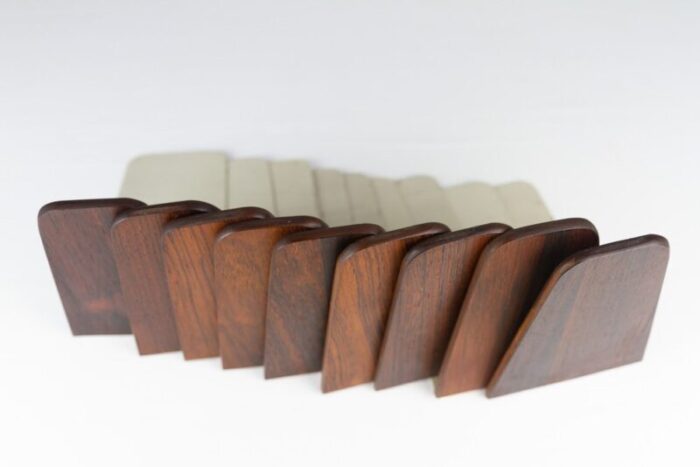 mid century bookends by kai kristiansen for fm 1960s set of 9 15