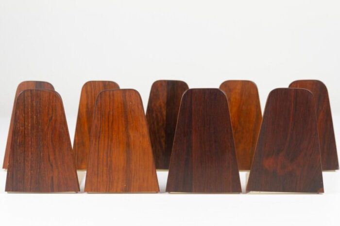 mid century bookends by kai kristiansen for fm 1960s set of 9 2