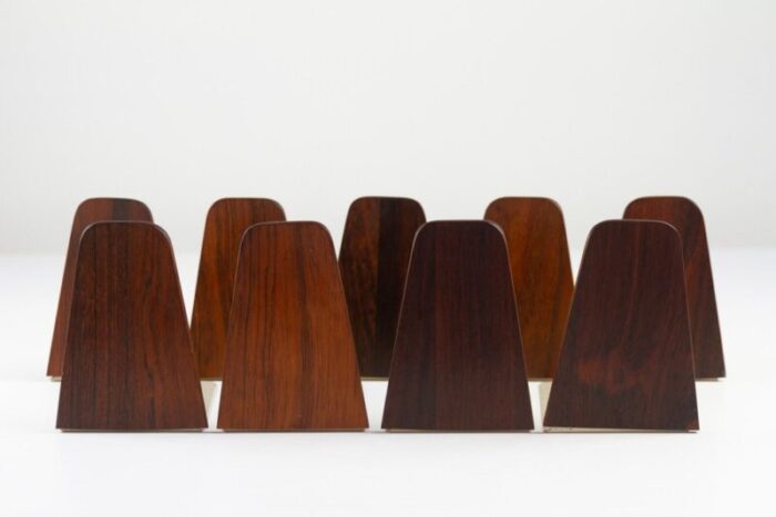 mid century bookends by kai kristiansen for fm 1960s set of 9 3