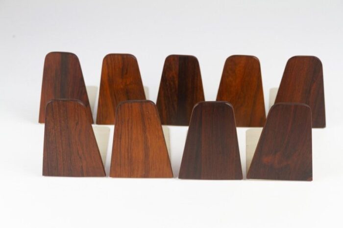 mid century bookends by kai kristiansen for fm 1960s set of 9 4