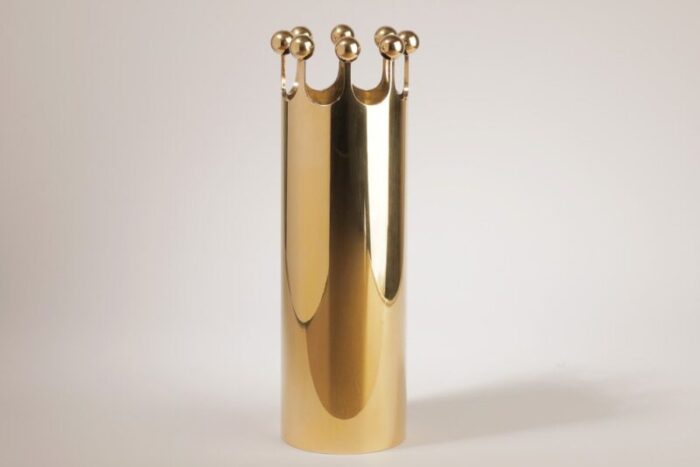 mid century brass vase by pierre forsell for skultuna 1