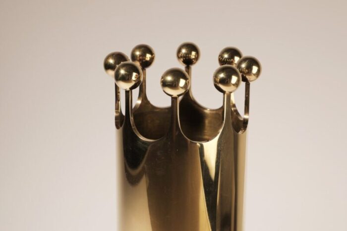 mid century brass vase by pierre forsell for skultuna 2