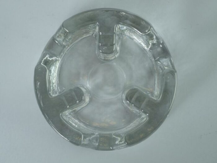 mid century candleholder in glass 1970s 5