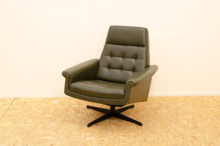 mid century czechoslovak swivel armchair 1970s 1921