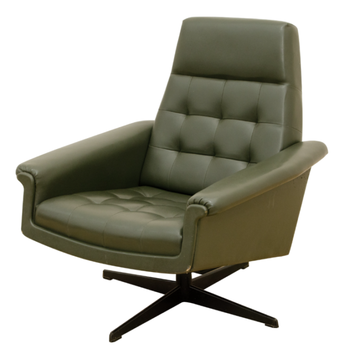 mid century czechoslovak swivel armchair 1970s 5572