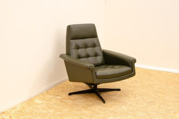 mid century czechoslovak swivel armchair 1970s 7004