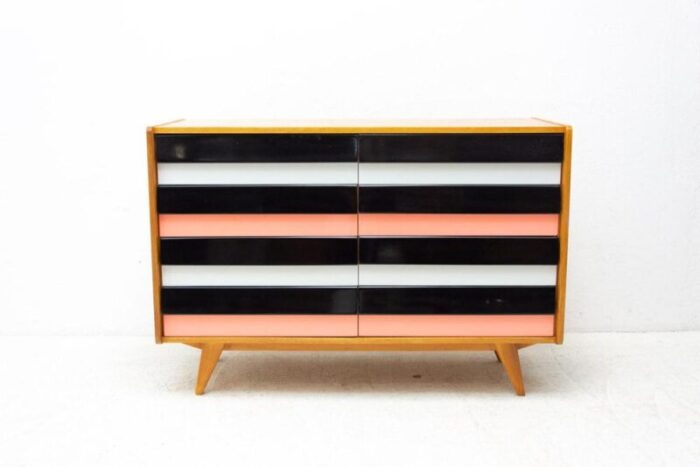 mid century czechoslovakian u 458 chest of drawers attributed to jiri jiroutek 1960s 5143