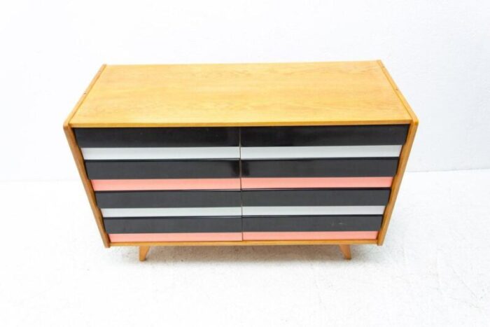 mid century czechoslovakian u 458 chest of drawers attributed to jiri jiroutek 1960s 5198