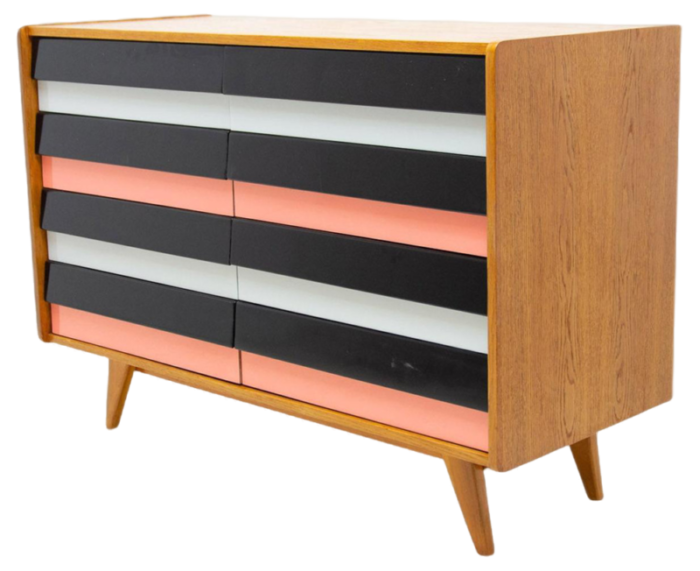 mid century czechoslovakian u 458 chest of drawers attributed to jiri jiroutek 1960s 8427