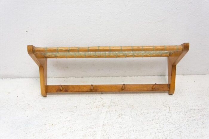 mid century czechoslovakian wall shelf from jizba 1960s 2822