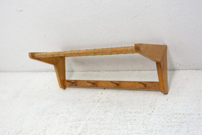 mid century czechoslovakian wall shelf from jizba 1960s 4011