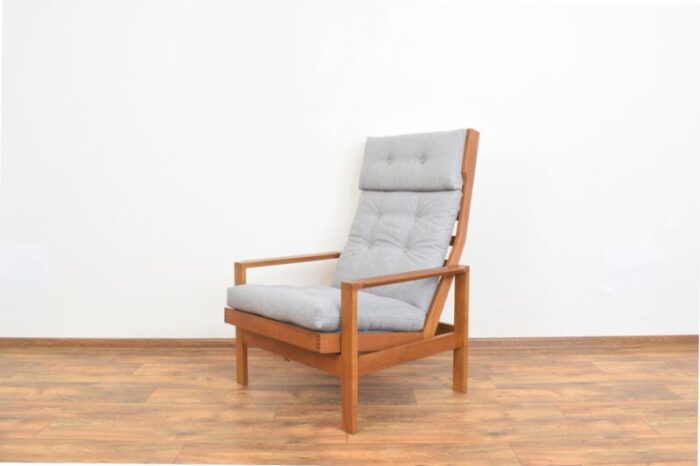 mid century danish oak armchair by leif alring for madsen and schubell 1960s 1714