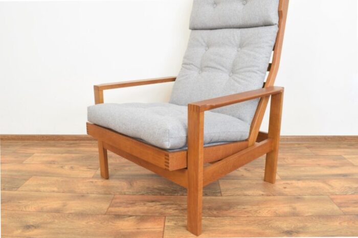 mid century danish oak armchair by leif alring for madsen and schubell 1960s 3876