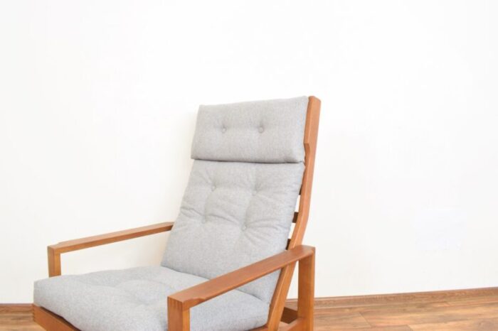 mid century danish oak armchair by leif alring for madsen and schubell 1960s 4268