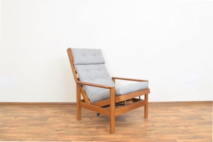 mid century danish oak armchair by leif alring for madsen and schubell 1960s 4919