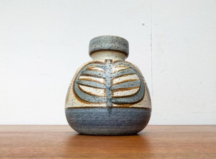 mid century danish stoneware vase from soholm 1960s 1