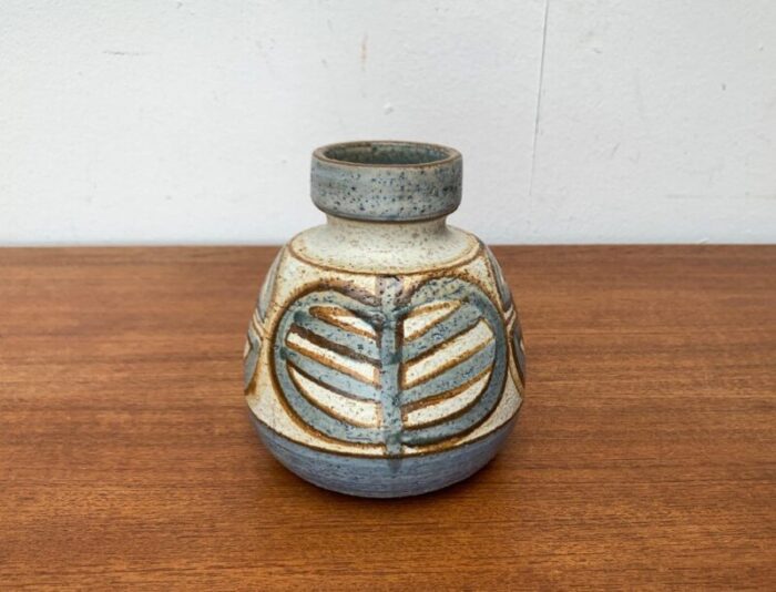 mid century danish stoneware vase from soholm 1960s 11