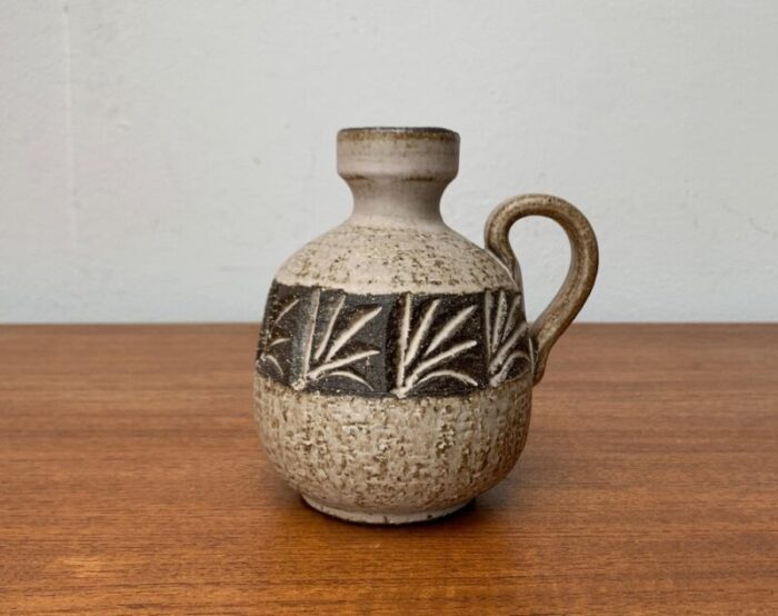 mid century danish studio pottery carafe vase from lovemose denmark 1960s 1