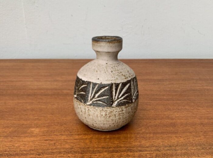 mid century danish studio pottery carafe vase from lovemose denmark 1960s 3