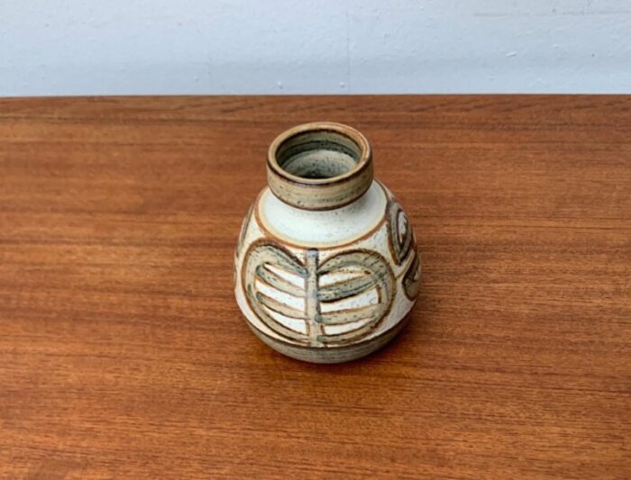 mid century danish studio pottery vase from soholm 1960s 13