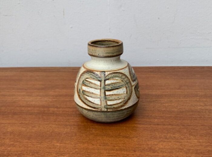 mid century danish studio pottery vase from soholm 1960s 14