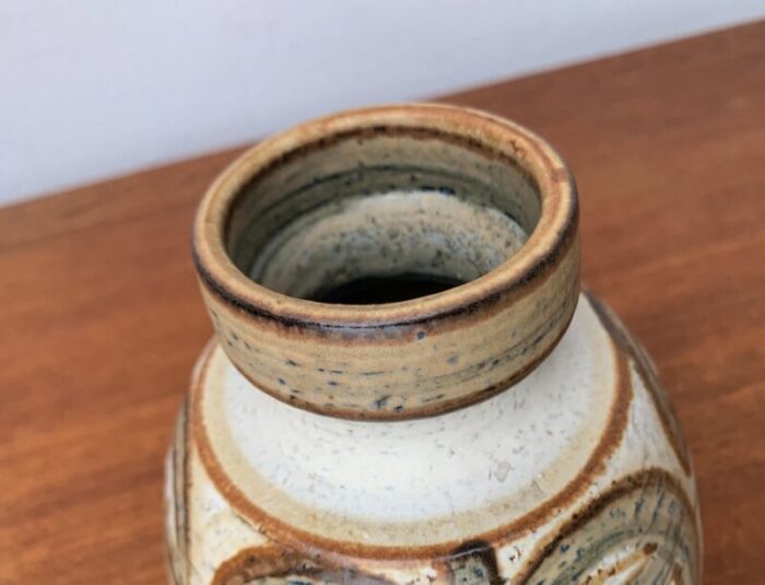 mid century danish studio pottery vase from soholm 1960s 15