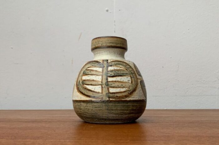 mid century danish studio pottery vase from soholm 1960s 17