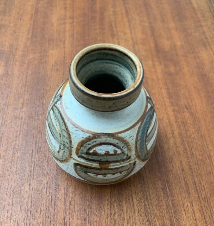 mid century danish studio pottery vase from soholm 1960s 2