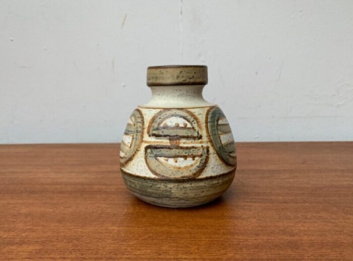 mid century danish studio pottery vase from soholm 1960s 4